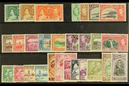1937-52 COMPLETE KGVI MINT COLLECTION Presented On A Stock Card, A Complete "Basic" Collection From The 1937 Coronation  - Trinité & Tobago (...-1961)