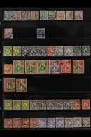 1895-1964 USED COLLECTION With Light Duplication On Stock Pages, Includes 1895-96 Opts Most Vals To 1r, 1895-96 "2½" On  - Zanzibar (...-1963)