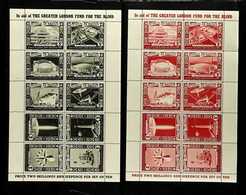 FESTIVAL OF BRITAIN POSTER STAMPS 1951 "In Aid Of The Greater London Fund For The Blind" Five Different Se-tenant Sheets - Other & Unclassified