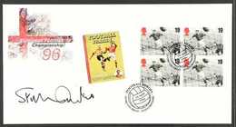 1996 European Football Championship Booklet Pane On Illustrated Unaddressed First Day Cover Signed By The Legendary SIR  - Other & Unclassified