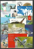 EUROPA 2019 - NATIONAL  BIRDS - "AVES - BIRDS - VÖGEL - OISEAUX"-  COLLECTION Of 15 BOOKLETS - OFFICIAL ISSUED - Collections
