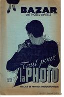 Catalogue B.H.V. Tout Pout La PHOTO Bazar De L'hotel De Ville Paris 1937 - Fotografie