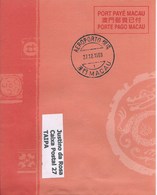 MACAU 1999 NEW YEAR GREETING CARD & POSTAGE PAID COVERLOCAL USAGE, POST OFFICE CODE #BPK005 - Enteros Postales