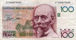 BELGIUM 100 FRANK 1989 P-142a6  VF+ - 100 Francs