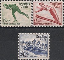 GERMANY REICH - COMPLETE SET GARMISCH-PARTENKIRCHEN'36 WINTER OLYMPIC GAMES 1935 - MNH - Invierno 1936: Garmisch-Partenkirchen