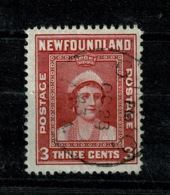 Ref 1342 - 1938 Newfoundland Canada 3c - SG 278 With Watermark To Right - 1908-1947