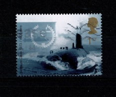 Ref 1342 - GB 2001 - 1st Class Submarines Self Adhesive Stamp - Used Stamp Cat £30+ - Oblitérés