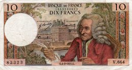 FRANCE 10 FRANCS 1971 P-147 VF - 10 F 1963-1973 ''Voltaire''