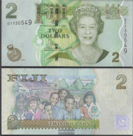 Fiji-Islands Pick-number: 109b Uncirculated 2007 2 Dollars - Fidschi