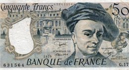 FRANCE 50 FRANCS 1979 P-152  CIRCOLATA - 50 F 1976-1992 ''Quentin De La Tour''