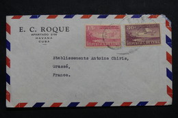 CUBA - Enveloppe De Habana Pour La France , Affranchissement Plaisant - L 55509 - Storia Postale