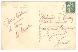 Carte Postale 30c Vert Paix Laurens Yv 280 - Lettres & Documents