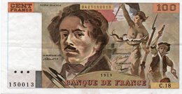 FRANCE 100 FRANCS 1979 P-154  XF+ - 100 F 1978-1995 ''Delacroix''