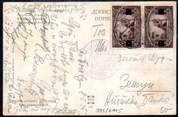 YUGOSLAVIA 1922 Picture Postcard  With War Invalids 8 D X 2 - Cartas & Documentos
