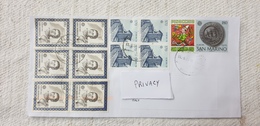 San Marino Belluzzi 1980 Europa 78 1978 Pinocchio 1990 Coin 1976 2019 Usati Busta Lettera Cover - Storia Postale