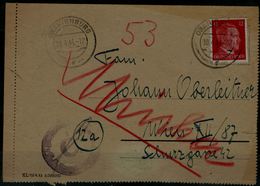 GERMANY 1944 JUDAICA  LETTER SENT IN 1944 FROM ORANENSBURG CAMP VF!! - Jewish
