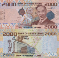 Sierra Sierra Leone Leone Pick-number: 31a Uncirculated 2010 2.000 Leones - Sierra Leone