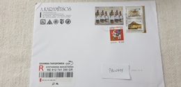 Hellas Greece 2002 2018 2006 2019 International Registered Letter To Italy Used - Storia Postale