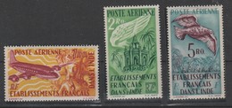 LOT 6 ETABLISSEMENT FRANCAIS DANS L'INDE  PA 18 **-  PA 19 ** -  PA 20 * - Unused Stamps