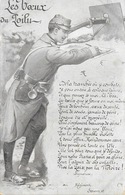 Carte Patriotique: Les Voeux Du Poilu: De La Tranchée Où Je Combats, Je Vous Envoie, à Vous Que J'aime... - Patriotiques