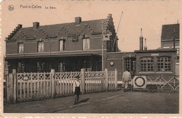 Pont-a-Celles, La Gare, Statie, 2 Scans - Pont-a-Celles