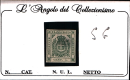 93171) ITALIA-5 C. Ducato Di Modena-Governo Provvisorio - 15 Ottobre 1859-SENZA GOMMA-FIRMATO - Modena