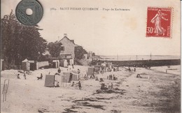 56 - Carte Postale Ancienne De SAINT PIERRE DE QUIBERON  Plage De  Kerbournec - Quiberon