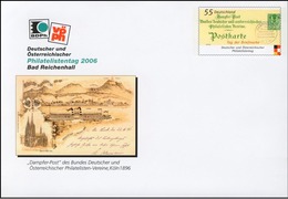 Allemagne Germany BRD 2006: Philatelistentag Bad Reichenhall "Dampfer-Post 1896"  Mit Wertstempel "Tag Der Briefmarke" - Postzegels Op Postzegels