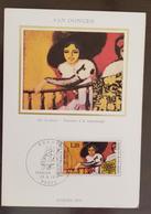 FRANCE Peinture, Painting, Pintura, Yvert N°1841 Van Dongen. CARTE MAXIMUM, FDC, 1er Jour 1975 - Other & Unclassified