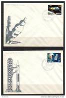 Delcampe - POLAND FDC 1973 SPACE EXPLORATION - SALUT COPERNICUS Astronomy Astronomer Cosmos Earth Rocket USA ZSSR USSR Russia - FDC