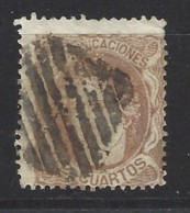 Spagna - 1870 - Usato/used - Ordinari - Mi N. 107 - Oblitérés