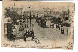 CPA-Carte Postale-France Le Havre- Place Gambetta Et Hôtel De Ville En 1903 VM14054 - Graville
