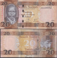 Süd-Sudan Pick-Nr: 13c Bankfrisch 2017 20 Pounds - Soedan