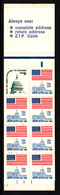 ETATS-UNIS - N°C1156 A - DRAPEAU ET LE CAPITOLE - CARNET COMPLET 1977 Contenant Le Feuillet 1156c. - Souvenirkarten