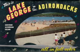 Vintage 1960-1975 - Lake George New York NY Adirondacks - Souvenir Folder With 14 Views - Unused - Adirondack