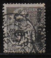 CONGO - YT 4a OBLITERE 1892 LIBREVILLE - COTE = 200 EUR. - SURCHARGE VERTICALE - Gebruikt