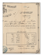 Egypt - 1913 - Rare - Vintage Document - ( Traffic Permit Due To Curfew ) - In The Ottoman Turkish Language - 1866-1914 Khedivate Of Egypt