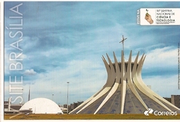 Brazil  ** & Metropolitan Cathedral Of Nossa Senhora Aparecida, XVI National Week Of Science And Technology (6868) - Brasilia