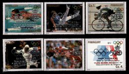 Paraguay 1987 Yvert 2280-85, Sports. Barcelona Olympic Games - Overprinted - MNH - Paraguay