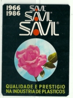 1986 Pocket Calendar Calandrier Calendario Portugal Flores Flowers Fleurs Rosas Roses - Grand Format : 1981-90
