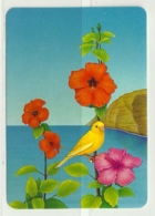 1993 Pocket Calendar Calandrier Calendario Portugal Flores Flowers Fleur Pintura Painting Bird - Grand Format : 1991-00