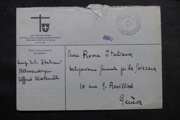 SUISSE - Enveloppe D' Un Camp D'Internement Italien Pour Genève - L 55713 - Marcophilie