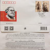 China Stamp-2018-9  200th Birthday Of Marx Stamps B.FDC - Karl Marx