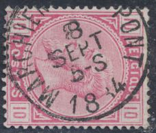 émission 1883 - N°38 Obl Simple Cercle "Marchienne-au-pont" - 1883 Leopold II