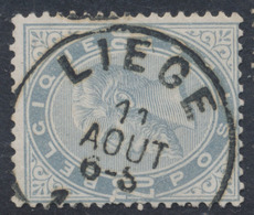 émission 1883 - N°39 Obl Simple Cercle "Liège" - 1883 Leopold II