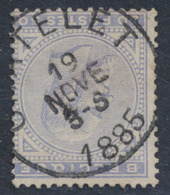 émission 1883 - N°41 Obl Simple Cercle "Chatelet". Superbe - 1883 Leopold II