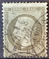 FRANCE 1862 - Canceled - YT 19c - 1c - Olive Foncé - 1862 Napoléon III.