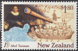 New Zealand 1997 MNH Sc 1418 $1.80 Abel Tasman Discoverers - Ungebraucht