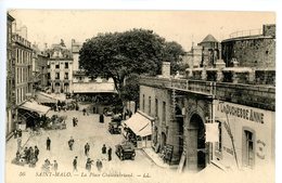 SAINT MALO LA PLACE CHATEAUBRIAND A LA DUCHESSE ANNE - Saint Malo