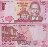 Malawi Pick-Nr: 65 (2019) Bankfrisch 2019 100 Kwacha - Malawi
